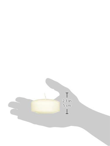 FloraCraft 3 inch 6 Pack Floating Candles, Ivory