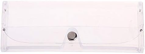 1pc Transparent Eye Glasses Sunglasses Soft Case Box Portable Protector Holder (Color : Clear)
