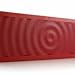 SoundBlock Custom Bluetooth Wireless Stereo Speaker for Computers and Smartphones. Bluetooth 3.0 Technology with Built-in Speakerphone and 10 Hour Rechargeable Battery. In Red