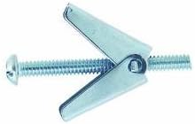 Hillman Toggle Bolts 1/8 " X 4 " Round Head Slotted Zinc Plated Steel 50/Box