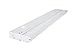 GETINLIGHT Dimmable Hardwired or Plugged-in Under Cabinet LED Lighting with ETL Listed, Edge lit Technology, Soft White(3000k), Matte White Finished, 18 Inch, IN-0201-2-WH