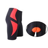 Ohuhu 3D Padded Cycling Biking Bicycle Bike Shorts, Unisex