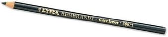LYRA Rembrandt Carbon Pencil, 308/3, Medium HB, Black, 1 Pencil (2035003) by Lyra