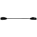 Leader Accessories Kayak Paddle Aluminum Shaft PP Blade Black 87 inches for Kayaking Boating