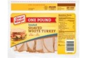 OSCAR MAYER LUNCH MEAT COLD CUTS SHAVED WHITE TURKEY SMOKED 16 OZ PACK OF 2