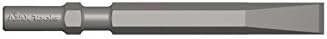 Ajax Tool Works 5601 Flat Chisel, Electric Jack Hammer Chisel For Demolition And Concrete Breaker, 7/8" Hex Shank, 12"