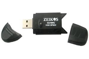 Zeikos ZE-SDR5 USB 2.0 SD/SDHC/MMC Flash Memory Card Reader