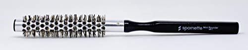 Spornette 3/4 Inch Mini Rounder Hair Brush Metal Thermal Barrel & Boar & Nylon Bristle Combo Extra S - //coolthings.us