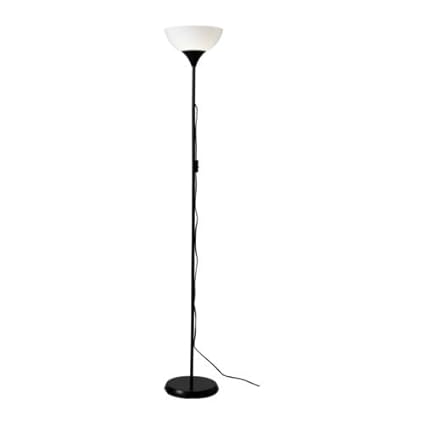 Ikea Floor Uplighter Light Lamp Black White Amazon Co Uk Lighting