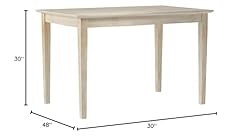 International Concepts Table Top Solid with Wood