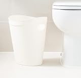 Addis 518078 Plastic Waste Paper Bin Linen Cream 12 Ltr Trash Bin view 2