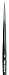 da Vinci Nova Series 5575 Watercolor Brush, Extra Short Retouching Synthetic, Size 3/0 (5575-3/0)