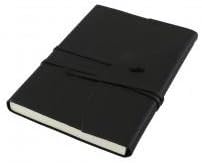 Amalfi Small Leather Journal, Black