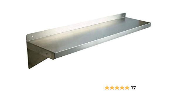 Dmt Stainless Wall Shelf 24 X 8 Deep Made In Usa 16 Gauge 304 L Stainless Steel Home Kitchen Amazon Com dmt stainless wall shelf 24 x 8 deep made in usa 16 gauge 304 l stainless steel