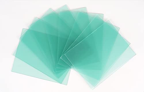 10-PACK Welding Protective Lens 4.5 X 3.54 inch (115 mm x 90 mm) Transparent Cover Lens Cover
