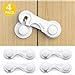 Cabinet Locks Child Safety,Baby Proofing Baby Locks,Child Proof Cabinet Cupboard Lock Latches with 3M Strong Adhesive Tape(4 Pack)
