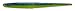 Lunker City Slug-Go Lure, 8 per Bag (Blue Chartreuse, 9-Inch)