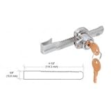 C.R. LAURENCE 963L CRL Chrome Tamper Proof Sliding