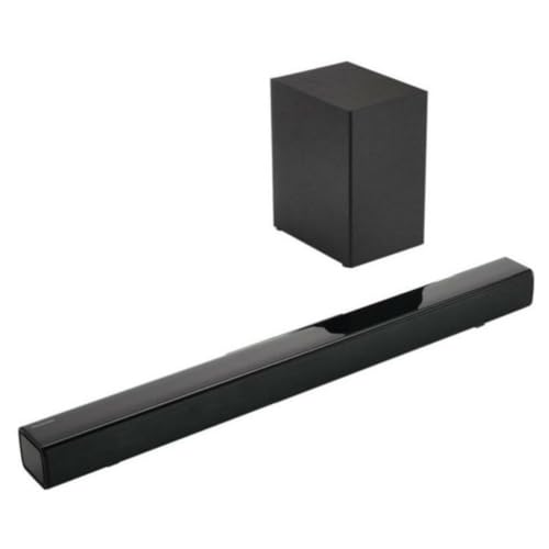SC-HTB150 Soundbar (kabellos und verkabelt, mit kabellosem Subwoofer, 2.1-Kanal, Soundbar-Lautsprecher, 100 W, Bassreflex, HDMI), Schwarz