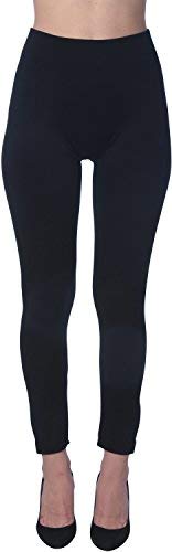 Active Club 6 Pack Women's Fleece Lined Leggings - Soft High Waisted Winter Warm Leggings (S/M, Black/Navy/Dk Grey/Olive/Rose/Brown) - Thumbnail 5
