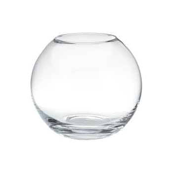 Amazon Com Oberstdorfer Glashutte Ball Vase Large Clear Glass
