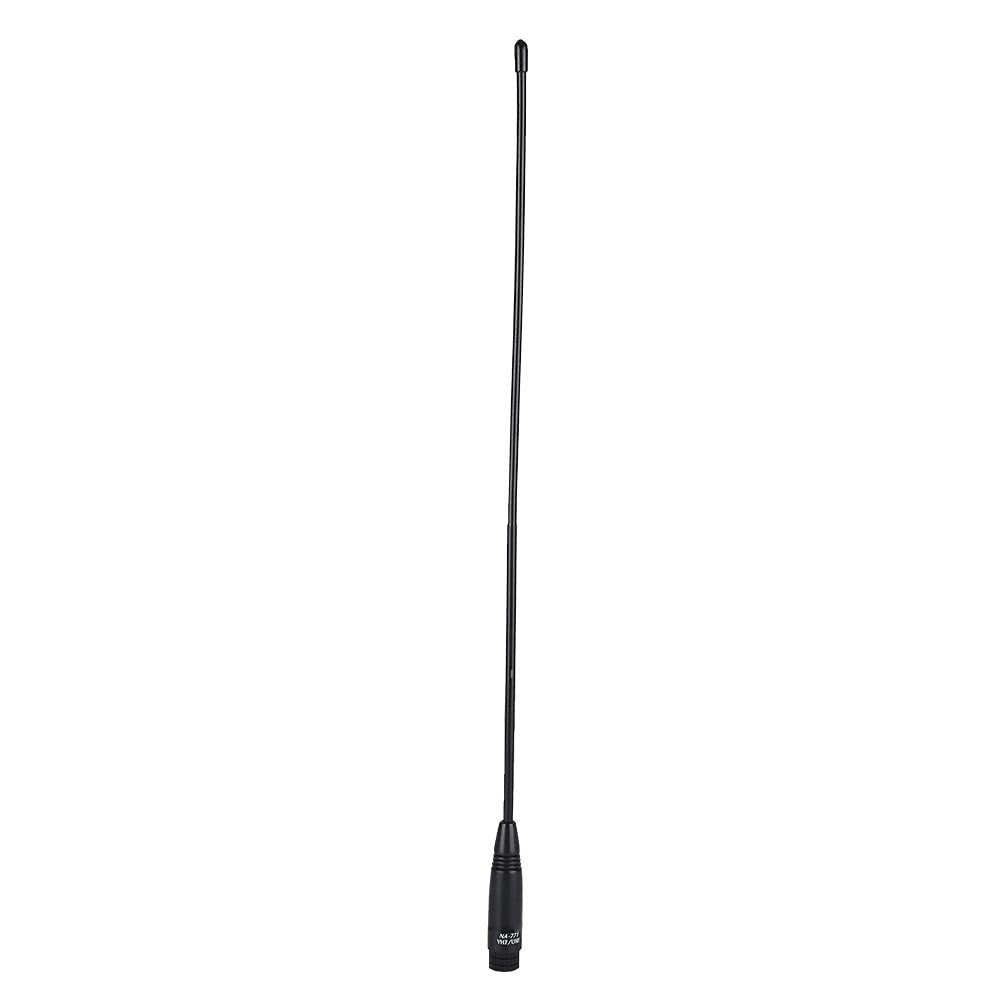 15 Inch Radio Antenna, 2-Way VHF/UHF (144/430Mhz) Whip Antenna with SMA-M Interface, 2.15dB Gain Handheld Antenna for Walkie Talkies, 10W Rated