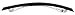 France Luxe Classic Long and Skinny Barrette - Black