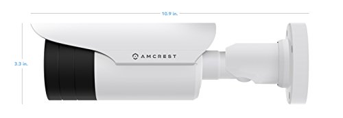 Amcrest 4xOptical Zoom HD 1080P 1920TVL Bullet Outdoor Security Camera(Quadbrid 4-in-1 HD-CVI/TVI/AHD/Analog), 2MP 1920x1080, 164ft NightVision, Motorized Varifocal Lens 40°-90°, White (AF-2MBC-VARIW)