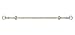 Decorative Window Curtain Rods with Finials, 66 to 120 Inches, 0.75 Diameter - Metallo (Ilana) - Lightweight & Easy to Install, Adjusts Telescopically to Fit Any Window by Achim Home Decor
