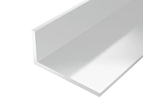 GAH Alberts 479343 Winkelprofil, Kunststoff, Farbe: weiß, L:2000mm, B:25mm, H:20mm, Stärke: 2,0mm
