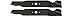 USA Mower Blades (2 MTD610SBP Standard Medium Lift for MTD Bolens Troy-Bilt Massey Ferguson 942-0610 Length 19-5/16 in. Width 3 in. Thickness .150 in. Center Hole 6 Point Star 38 in. Deck