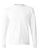 Hanes TAGLESS 6.1 Long Sleeve T-Shirt (White, Medium)