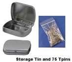 Hinged Storage Tin with 60 T-Pins