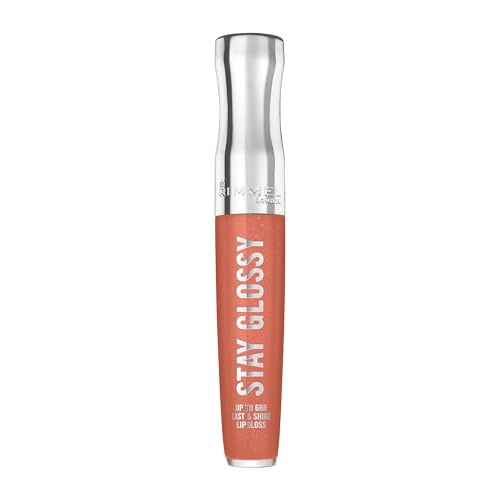 Rimmel London Stay Glossy, 465 Melon-Air, Lip Gloss, Non-Stick... 21l70BPVXbL