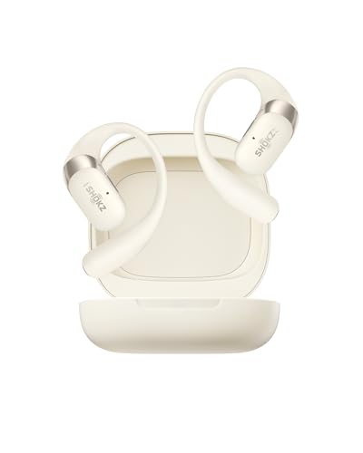 SHOKZ OpenFit 2 Open-Ear-Kopfhörer mit Ohrbügel, 48 Std. Akku, Beige