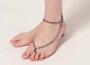 Metallic Beautiful Suede Anklet Foot Jewelry Ankle (USA)