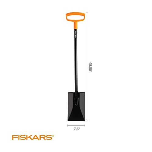 Fiskars Square Garden Spade Shovel Steel Flat Shovel with 48" D
