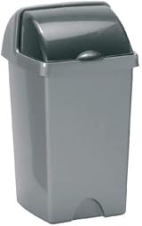 Addis 510738 50L Roll Top Bin Lid Metallic Grey view 3