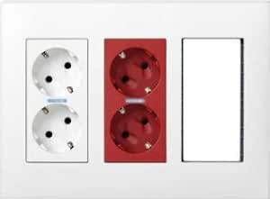 Simon - Kit Caja Pared Superficie-Empotrar 3 Elementos Dobles ...
