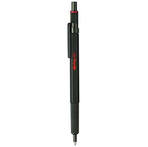 rOtring 600 Kugelschreiber | mittlere Spitze | Schwarze Tinte | Grüner Schaft | nachfüllbar