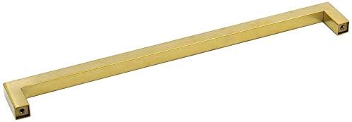 LONTAN 10 Pack Gold Kitchen Door Handles 256mm Square Brushed Brass Cabinet Handles Wardobe Bathroom Stainless Steel Kitchen Cupboard Door Pulls - Image 5