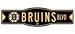 Wincraft NHL Boston Bruins Street/Zone Sign, 4.5 x 17, Black