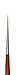 da Vinci Watercolor Series 1280 Size 3/0 - CosmoTop Spin Medium Needle-Sharp Liner - Professional Quality Multi-Diameter Synthetic Fibers - Holds More Water Than Any Other Synthetic