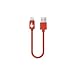 Fire Extinguisher Cable - 6 Inch [Apple MFi Certified] Lightning to USB on the go cable for iPhone 6 / iPhone 6 plus