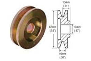 EMS GLOBAL DIRECT Machined pulley cut from cold rolled steel Single 1-Groove For GM Delco & Ford