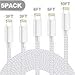TNSO MFi Certified Phone Cable 5Pack 3FT 3FT 6FT 6FT 10FT Nylon Braided USB Charging & Syncing Cord Compatible with Phone Xs max Phone 8 8 Plus 7 7 Plus 6s 6s Plus 6 6 Plus (Blue)