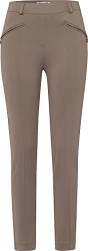 Raphaela by Brax Lillyth Chic New Scuba - Pantalones de Punto para Mujer, Pardo, 34W x 30L