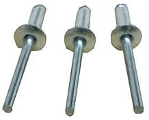 Small Head Alum Mill/Plain Pop Rivets 50 ct. Bryke Racing