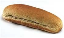 Flowers Foods Mountain Farm Whole Wheat Hot Dog Bun - 12 per pack -- 8 packs per case.