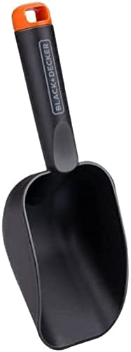 BLACK+DECKER Garden Shovel - Round - Deep Base - 28.5cm - Black